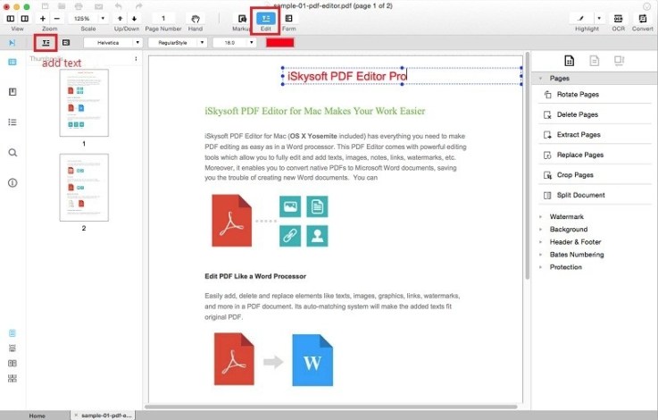 Mac os pdf editor